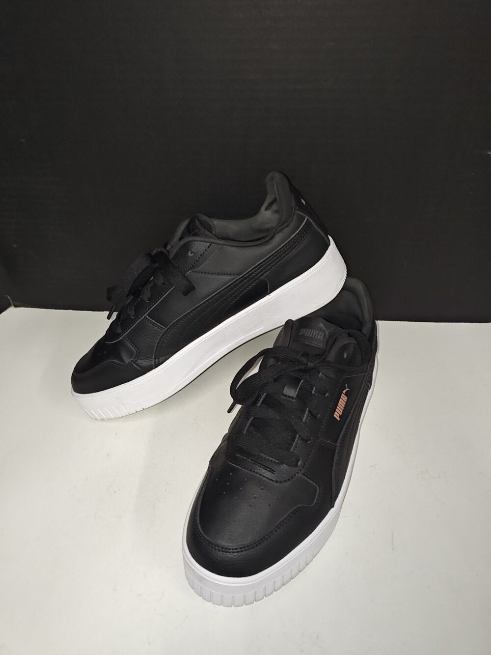 Puma Womens Carina Street 389390-02 Black Casual Shoes Sneakers Size 11